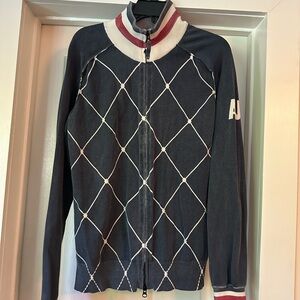 Armani Jeans Dark Blue and White Diamond Jacket